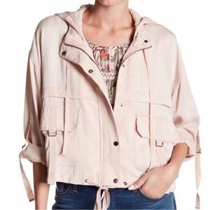 Max studio pink cropped jacket